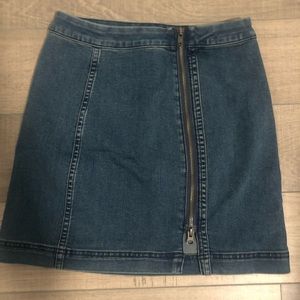 Free People Denim Mini Skirt